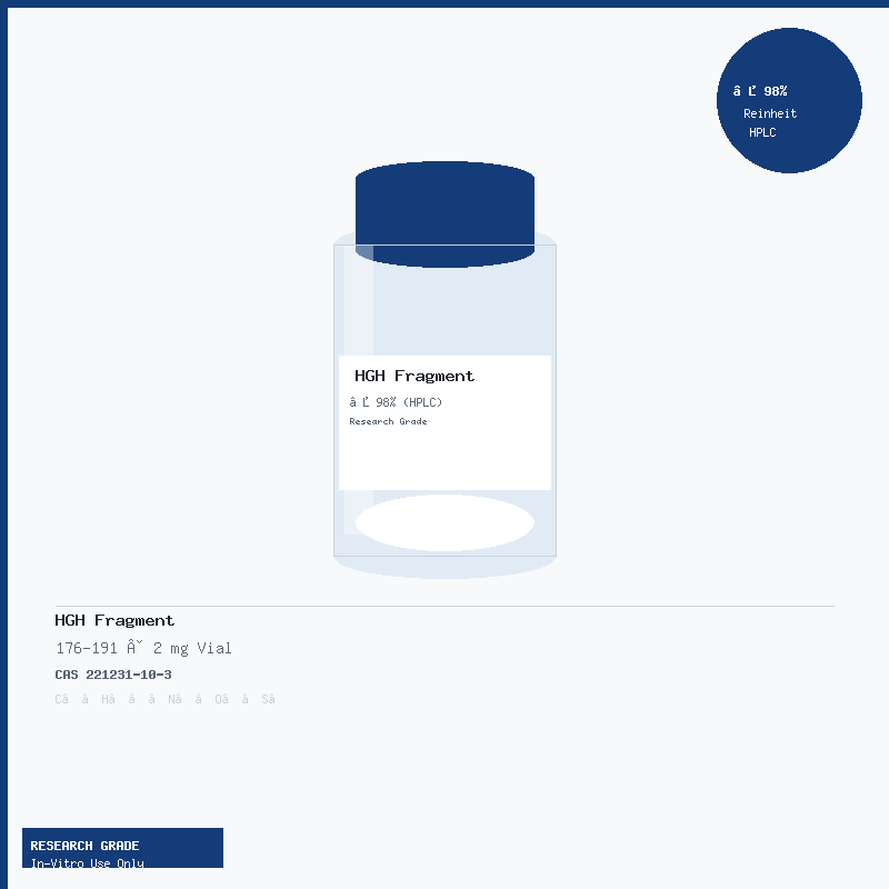 HGH Fragment 176-191 – 2 mg Vial (Research Grade)