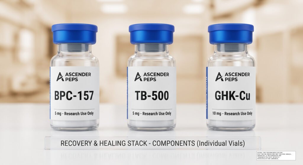 🔬 Recovery & Healing Stack — BPC-157 10mg + GHK-Cu 50mg